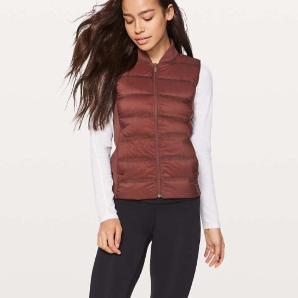 Lululemon Down and Around Puffer Down Vest Size 8